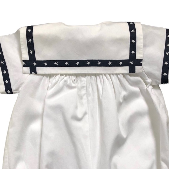 Frances Johnston for Simi White Nautical Bubble Romper Boys 9 M - Picture 4 of 4